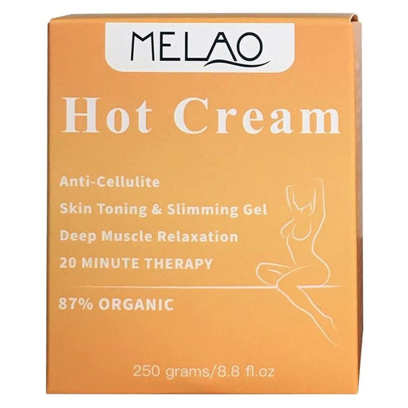 The hot slimming cream contains rich plant extracts which are mild and easy to absorb Promote faster burning of subcutaneous fat tissue which helps to reduce fat cells in the abdomen hips thighs legs and arms Ideal for women and men who want to slim