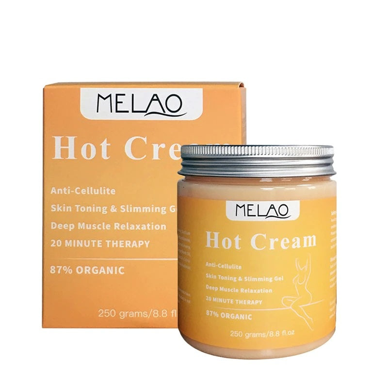 Anti Cellulite Hot Cream with warming effect to eliminate the appearance of cellulite and burn away unwanted fat cells