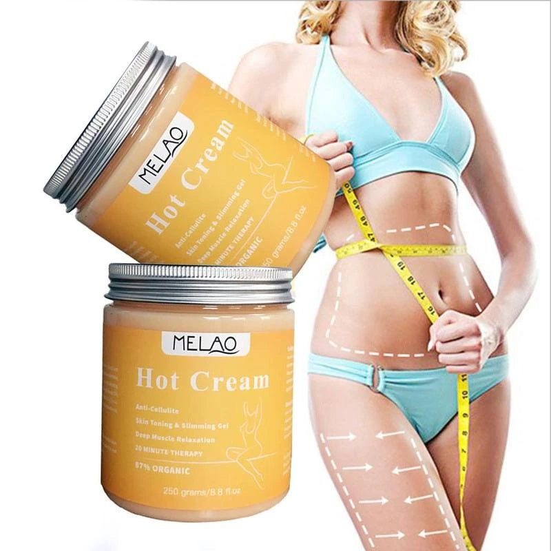 Slimming Gel Hot Cream Skin Toning It is designed to reduce the appearance of cellulite on your thighs, stomach, buttocks and legs